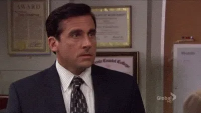 Michael Scott from the show The Office yelling "Nooooo!"